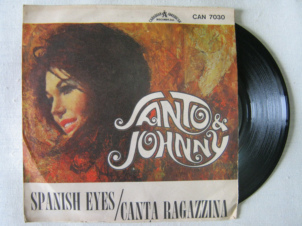 45 giri - 7'' - Santo & Johnny - Spanish Eyes - Canta Ragazzina