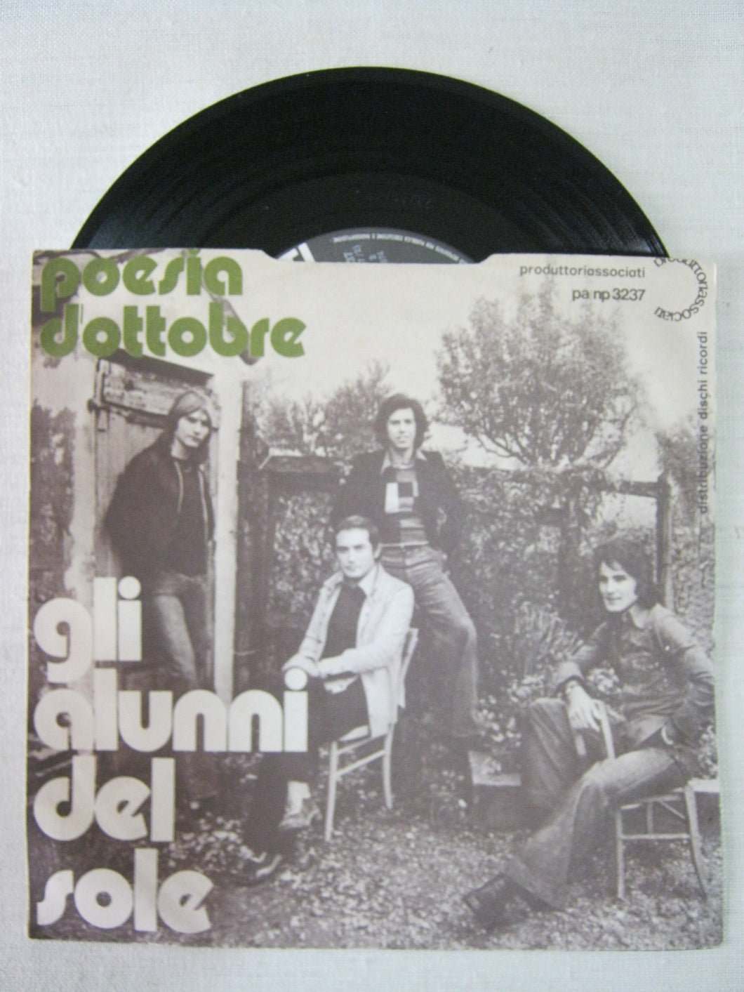 45 giri - 7'' - Gli Alunni Del Sole - I Tuoi Silenzi - Poesia D' Ottobre