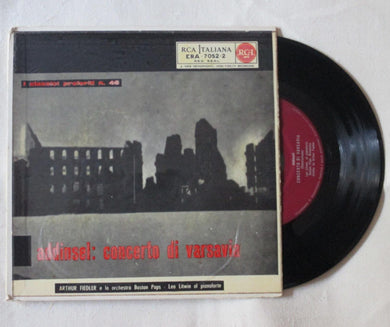 45 giri - 7'' - Arthur Fiedler E La Orchestra Boston Pops / Leo Litwin Al Pianoforte  Addinsel/ Concerto Di Varsavia