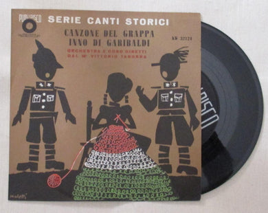 45 giri - 7'' - M. Vittorio Taborra  Canzone Del Grappa / Inno Di Garibaldi