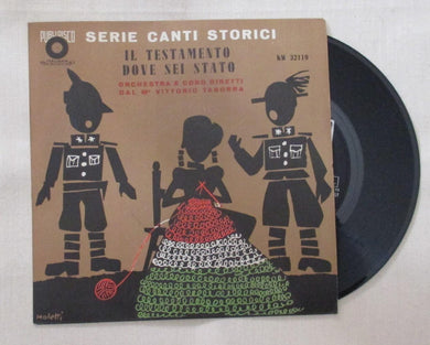 45 giri - 7'' - M. Vittorio Taborra - Il Testamento Dove Sei Stato